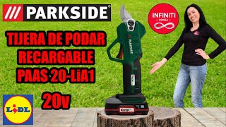 TIJERA DE PODAR RECARGABLE PARKSIDE 20V [upl. by Piscatelli]