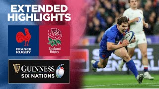 France v England  Extended Highlights  2022 Guinness Six Nations [upl. by Huberto]