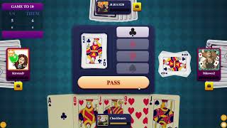 Euchre Gameplay 1 [upl. by Aleakam426]