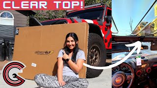 BEST Jeep TOP Upgrade EVER  Clear Lidz Panoramic Roof Install and Review [upl. by Konikow453]