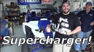 Yamaha YXZ Packard Supercharger install Vs YXZ vs X3 [upl. by Leunas]