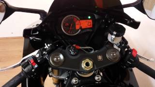 Suzuki GSXR 750 L3 2013  3300 miles Akrapovic can [upl. by Adnotal850]