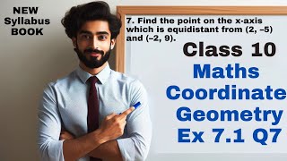 Class 10 Maths  Exercise 71 Q 7  Coordinate Geometry  Chapter 7  NCERT  Equidistant [upl. by Cirle]