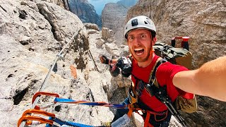 SullOrlo del Burrone  Ferrata delle Bocchette Centrali e Alte [upl. by Mcconnell]