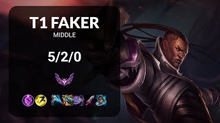 T1 Faker Lucian vs LeBlanc MIDDLE  KR Patch 1414 [upl. by Onifled150]