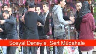 Başörtüsü Testinde Sert Tepki quotDelik Deşik Ederim Seniquot SOSYAL DENEY [upl. by Maddeu204]