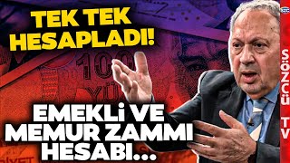 Şeref Oğuz Emekli ve Memur Maaşı Zammı Gerçeklerini Hesaplayarak Anlattı En Düşük Maaş [upl. by Nylzaj]