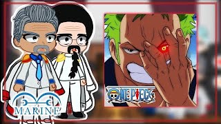 Marine react to Zoro  One Piece  Gacha react [upl. by Neiman802]