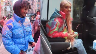 Jaden Smith steps out in NYC with rumored girlfriend Sab Zada [upl. by Chesnut]