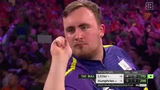 Highlights Finale der Dart WM 2024dartwm2024littlerhumphriesdartpdcdartchampionship [upl. by Gabbey]