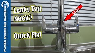 How to fix a leaking kitchen tap Mixer tap leak repair Replace O ring on dripping tap [upl. by Brana662]