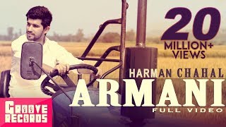 Armani  Harman Chahal  Mr VGrooves  Full Video  New Punjabi Song [upl. by Ymiaj]