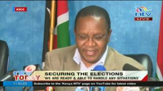 Ministry of Interior PS Karanja Kibicho assures Kenyans of their security during the elections [upl. by Cotsen885]