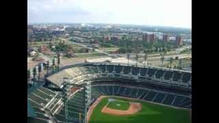 Tigers Comerica Park aerial video from RC plane [upl. by Ecyor469]