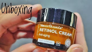 VIBRANT GLAMOUR FDA Natural Retinol Face Cream Anti Aging Deeply Activate Collagen Whitening [upl. by Yruam]