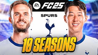 I Takeover Tottenham Hotspur for 10 Seasons in FC25 [upl. by Nameerf]