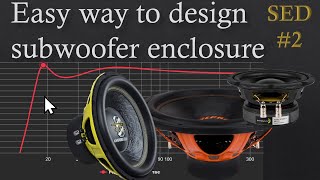 How to design custom subwoofer enclosure with ported box calculator [upl. by Ahsauqram]