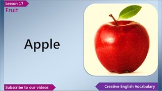 Learn English  English Vocabulary Lesson 17  Fruit  Free English Lessons ESL English Lessons [upl. by Oriole378]