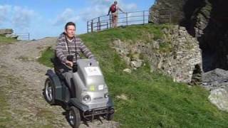 Tramper allterrain mobility scooter for hire  Heddon Valley Exmoor [upl. by Siuqcram]