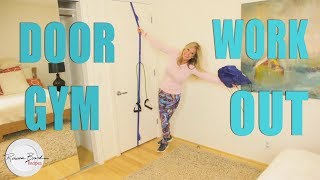 How to Use a Door Gym with Exercise Bands  Bandbuddy Review [upl. by Maxfield]