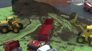 minitruckersnl  model RC  Earth moving equipment and other trucks  modellenbeurs amsterdam [upl. by Slater618]