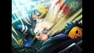 minato vs obito full fight sub indo [upl. by Ewnihc]