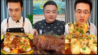 DOU LE CHANNEL  EATTING SEAFOOD  BIG PORK SO YUMMY [upl. by Ordnagela]