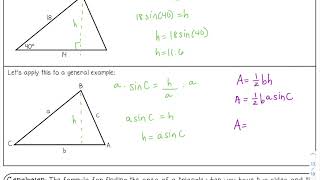 Area of Triangles using Herons Formula [upl. by Iolande660]