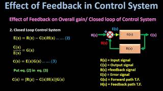 Part 2 of 5  Effect of Feedback on Overall Gain of Control System [upl. by Yregerg]