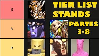 MI TIERLIST STANDS DE JOJOS  PARTE 3  8 [upl. by Figge]