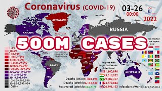 The Spread of Coronavirus Close to 500 Million Infections [upl. by Nichole944]