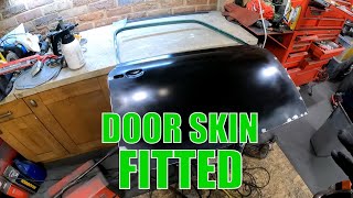 Part 2 Door Skin Replacement  Classic Mini Workshop  Racing Green Pt59 [upl. by Nodle687]