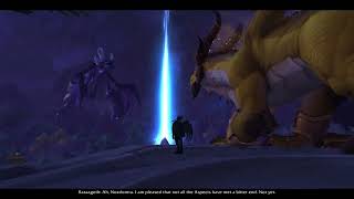 Raszageth Warns Nozdormu Cutscene in World of Warcraft Dragonflight [upl. by Schmitt657]