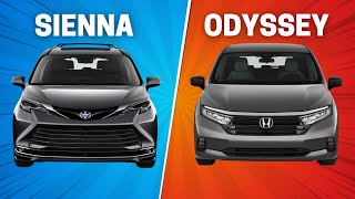 2024 Toyota Sienna Vs 2024 Honda Odyssey [upl. by Ahtnamas]