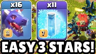 THIS Army is SO EASY and SO STRONG  Mass Dragons  Freeze  Clash of Clans [upl. by Niala]