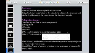 Antepartum Hemorrhage APH Part 2  OB course  Masterclass Medicine [upl. by Lianna945]