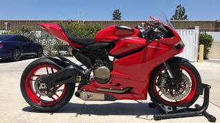 2014 Ducati Panigale 899  Termignoni Exhaust Sound Clip Walk Around [upl. by Patten]