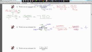 clip101 Grade C GCSE MATHSWATCH CD Estimating Answers ALL [upl. by Anikehs]