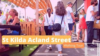 Melbourne St Kilda Walking Tour  Acland Street [upl. by Foley321]