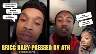 Bricc Baby Gets Pressed By Yungeen Ace GoonsATK And Apologizes [upl. by Llatsyrk702]