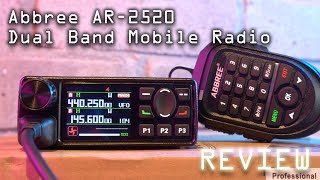 Abbree AR2520 Dual Band VHFUHF Mobile Radio Review [upl. by Henleigh]