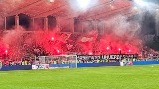 FCK Fans at Ludwigsparkstadion  DFB Pokal FC Saarbrücken  FC Kaiserslautern 02 quot02042024quot [upl. by Gnel]