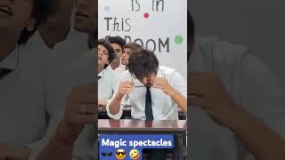 Magic spectacles 🕶😎🤣 funny schoollife schoolfriends funnyschoolfunnyschoolmemories [upl. by Akessej]