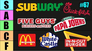 The ULTIMATE Fast Food Tier List  The Honored Ones Podcast Episode 67 [upl. by Della]