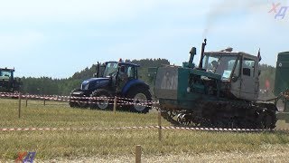 T150 vs New Holland  Tractor show  Tractor Drag Race competitions [upl. by Ginder]