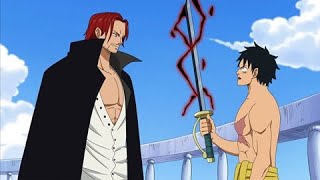 Luffy recebe a espada Gryphon de Shanks para aprimorar o Haki do Rei em One Piece [upl. by Halil]