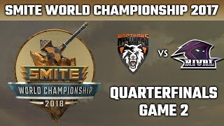 SMITE World Championship 2018 Quarterfinals  Nocturns Gaming vs Team RivaL Game 2 [upl. by Enyamert]