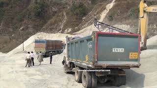 Stone amp Dolomite export from Bhutan [upl. by Eceinert]