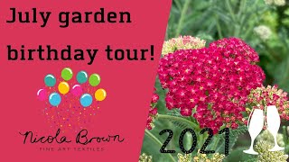 Irish dye garden tour  July 2021 [upl. by Ahsat]