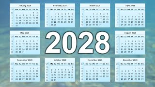 Calendar 2028 [upl. by Dong705]